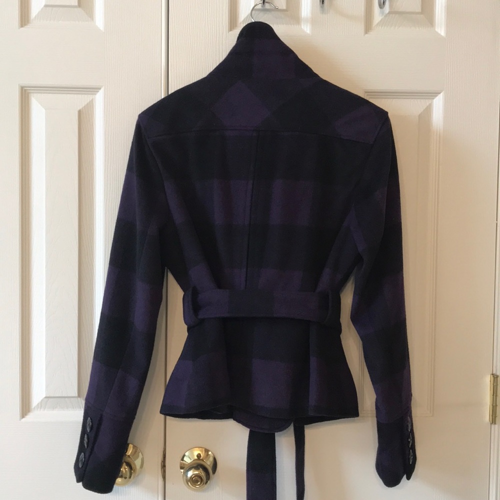 Guess Purple & Black Plaid Jacket - Picture 14 of 17
